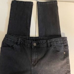 Black stone washed jeans
